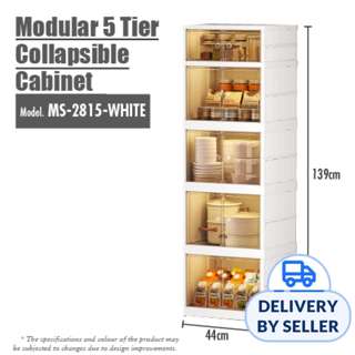 HOUZE Modular 5 Tier Collapsible Cabinet