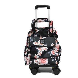 Whiz 8-wheel Trolley Shopping Bag Waterproof - Pink Floral