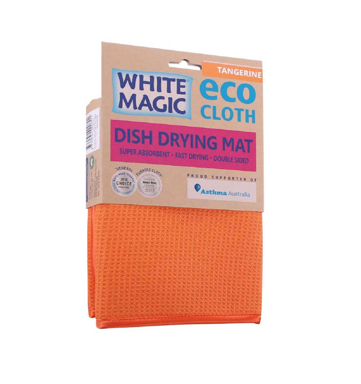 White Magic Eco Cloth Dish Drying Mat Tangerine NTUC FairPrice