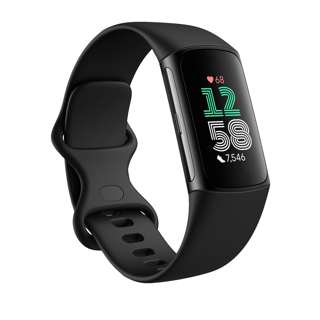 Fitbit Charge 6 Smartwatch - Obsidian/Black Aluminium