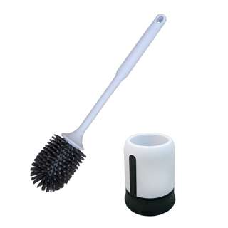 Amark TPR Toilet Brush with Easy Drain Holder