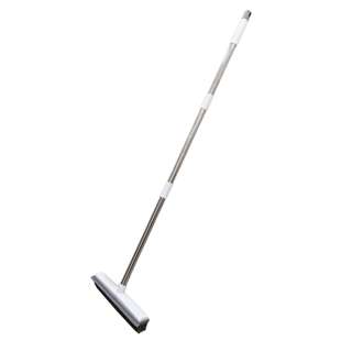 Amark 2-in-1 Rubber Broom & Floor Squeegee Scraper