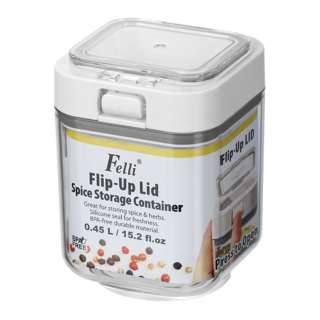 Felli Flip Up Lid Spice Storage Container 450ml