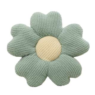 Sweet Home Small Daisy Fluffy Seat Cushion - Blue