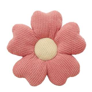 Sweet Home Small Daisy Fluffy Seat Cushion - Pink