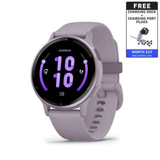 Garmin Vívoactive 5 Metallic Orchid w Case & Silicone Band