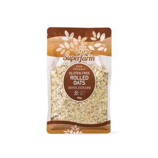 Superfarm Raw Organic Gluten-Free Rolled Oats (Wholegrain) Superfarm Raw Organic Gluten-Free Rolled Oats (Wholegrain)