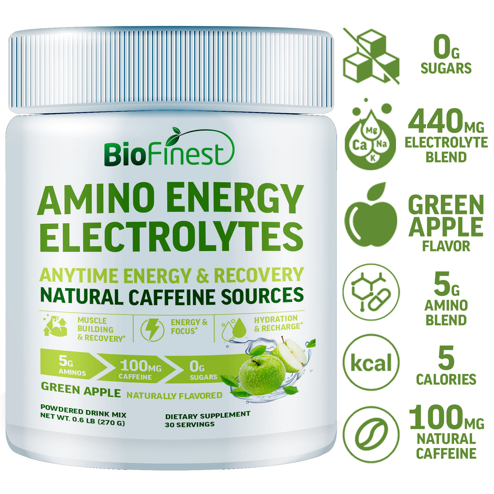 Biofinest Amino Acids Energy Electrolyte BCAA Muscle Hydratio
