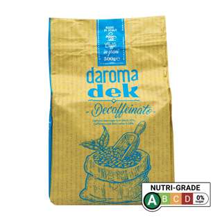 Daroma Dek Decaf Italian Whole Roasted Coffee Beans