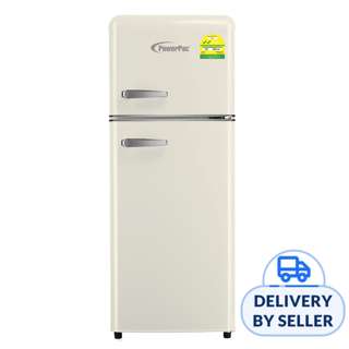 PowerPac 2 Door Retro Fridge 114L (PPF118) - Ivory
