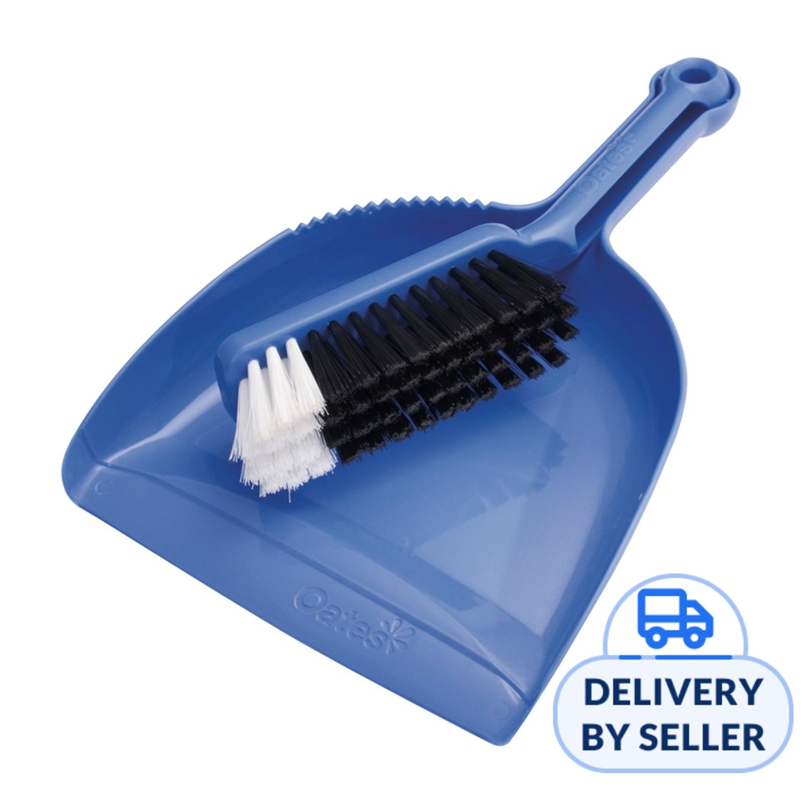 Oates Dustpan and Counter Brush Set Blue NTUC FairPrice
