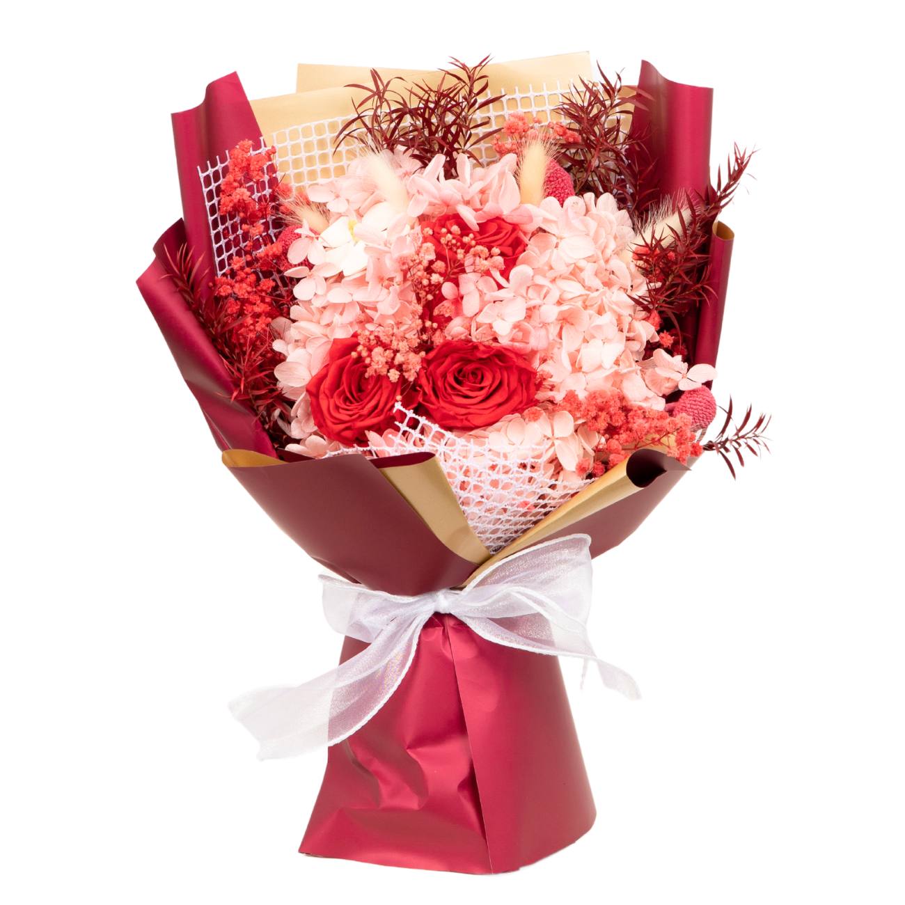 JM Flower Preserved Bouquet - Red JM Flower Preserved Bouquet - Red