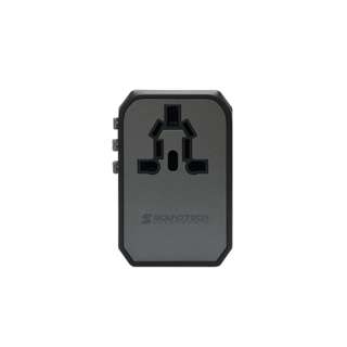 Soundteoh Travel Adaptor w Dual USB A+C 45W Quick