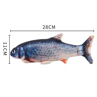 Jin Duo Le Simulated Fish Catnip Cat Toy - Crucian Carp