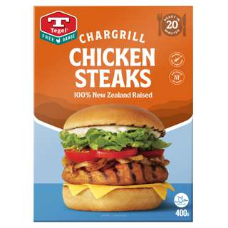 Tegel Free Range Chargrill Chicken Steak (Frozen)