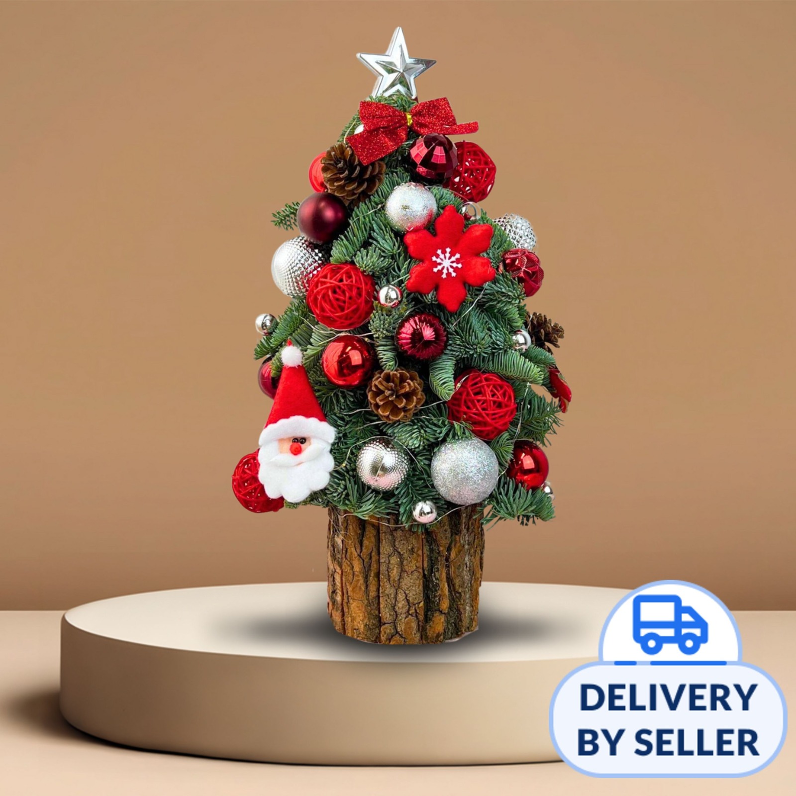 JM Flower Joyful Juno - Fresh Mini Christmas Tree | NTUC FairPrice