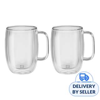 ZWILLING SORRENTO PLUS 2pcs Latte glass set w/handle - 0.45L