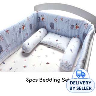 Cheeky Bon Bon 8pcs Bedding Set (Owl In The Woods)