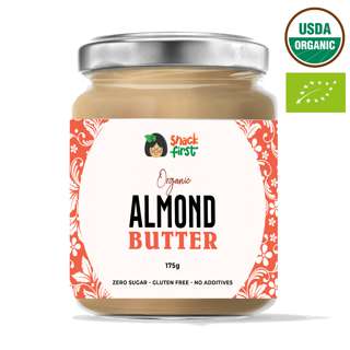 SnackFirst Organic Almond Nut Butter - Zero Sugar, GlutenFree