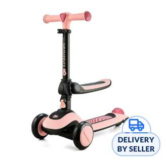 KINDERKRAFT Halley Balance Bike & Scooter - Pink