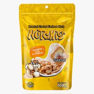 NUTCHIES Roasted Coated Cashew Nuts - Garlic