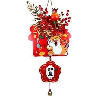 Partyforte CNY Hang Deco w fruit- Chubby Dragon w money bag Partyforte CNY Hang Deco w fruit- Chubby Dragon w money bag