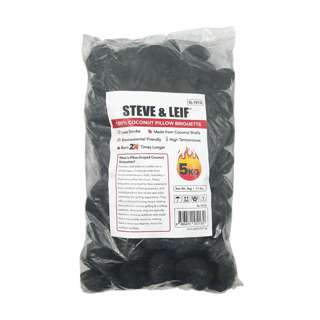 Steve & Leif Coconut Charcoal Briquettes (5 kg) Steve & Leif Coconut Charcoal Briquettes (5 kg)