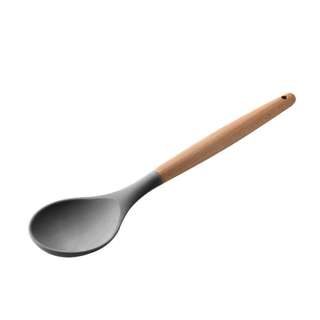 BEST Choice Wooden Handles Silicone Spoon Ladle