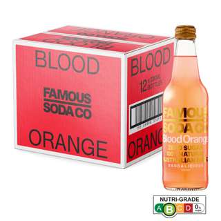 Famous Soda Co Sugar Free Bottle - Blood Orange