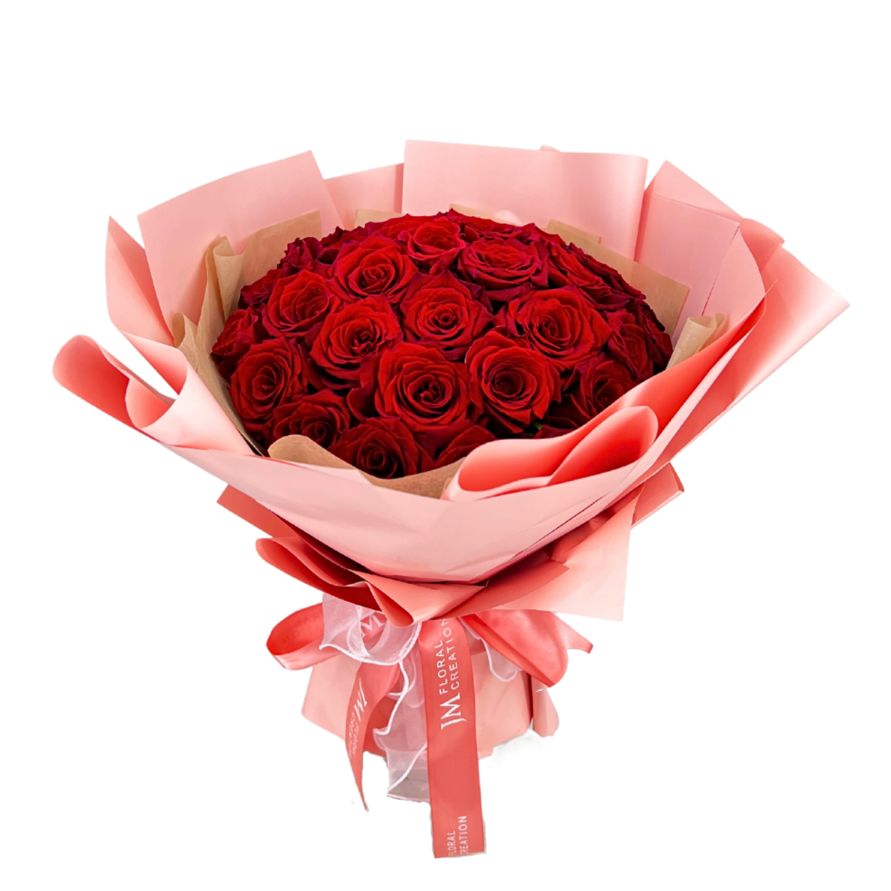 JM Flower Aria Bouquet (33 Premium Ecuador Roses)