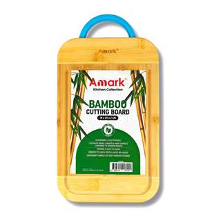 Amark Kitchen Collection Bamboo Cutting Board w/Groove 18x29c
