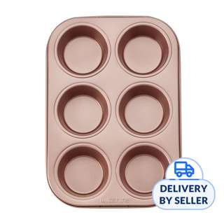 Wiltshire Rose Gold 6 Cup Muffin Pan