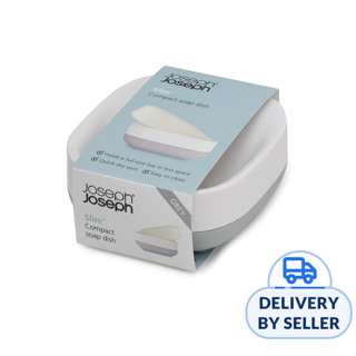 Joseph Joseph Slim Compact Soap Dish-Grey/White