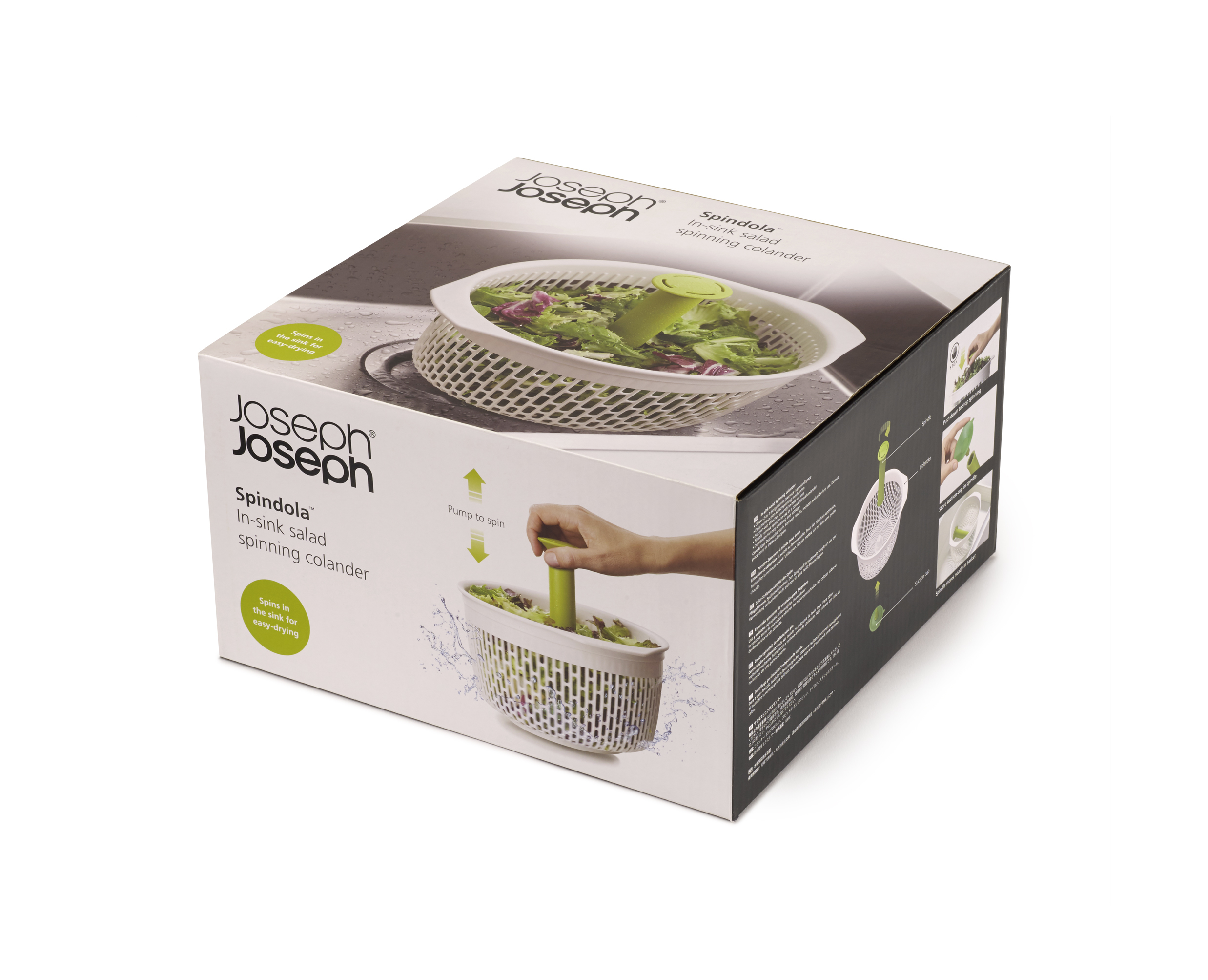 Joseph Joseph Spindola Insink Saladspinning Colander NTUC FairPrice