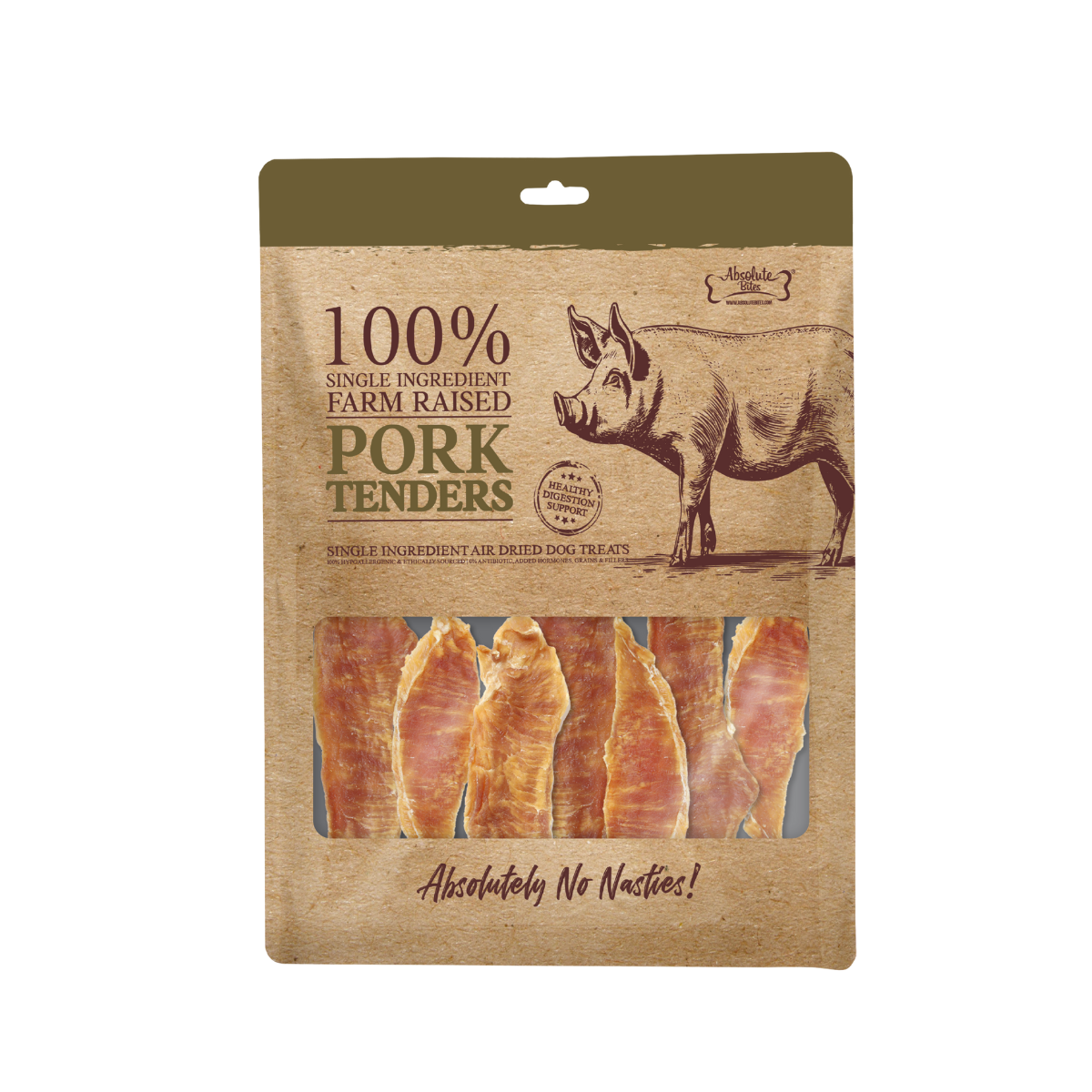 Absolute Bites Dog Treats - Pork Tenderloin