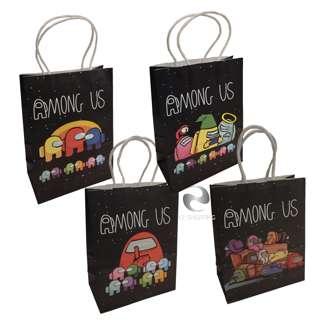 Ez Birthday party goodie paper gift bag 8pcs - Alien