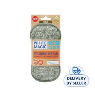 White Magic Eco Cloth Anti-Bacterial Washing Up Pad - Olive