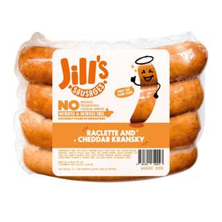 Jill's Sausages Raclette and Cheddar Kransky (Nitrite Free)