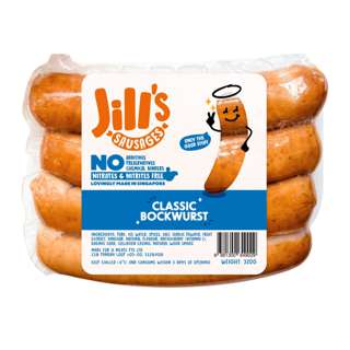 Jill's Sausages Classic Bockwurst (Nitrite Free)