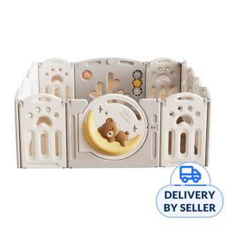 Lucky Baby Smart System Foldable Safety Play Yard - Bear