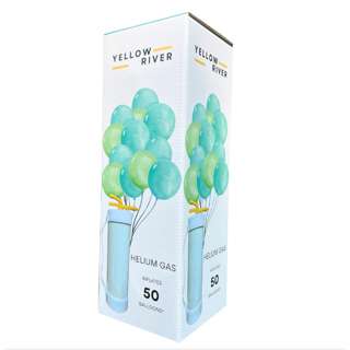 Yellow River Helium Gas Tank - 50 Balloons