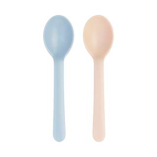 Inochi Weaning Spoons High Quality Plastic - Blue Orange