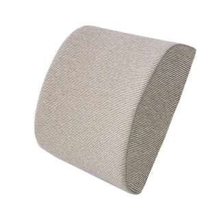 Sweet Home Pinstripe Memory Foam Lumbar Cushion - Coffee