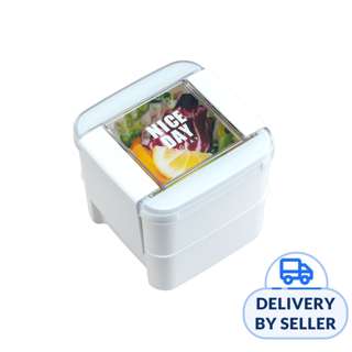 Lustroware Easy Care Lunch Box Deep Type 680ml-White Lustroware Easy Care Lunch Box Deep Type 680ml-White
