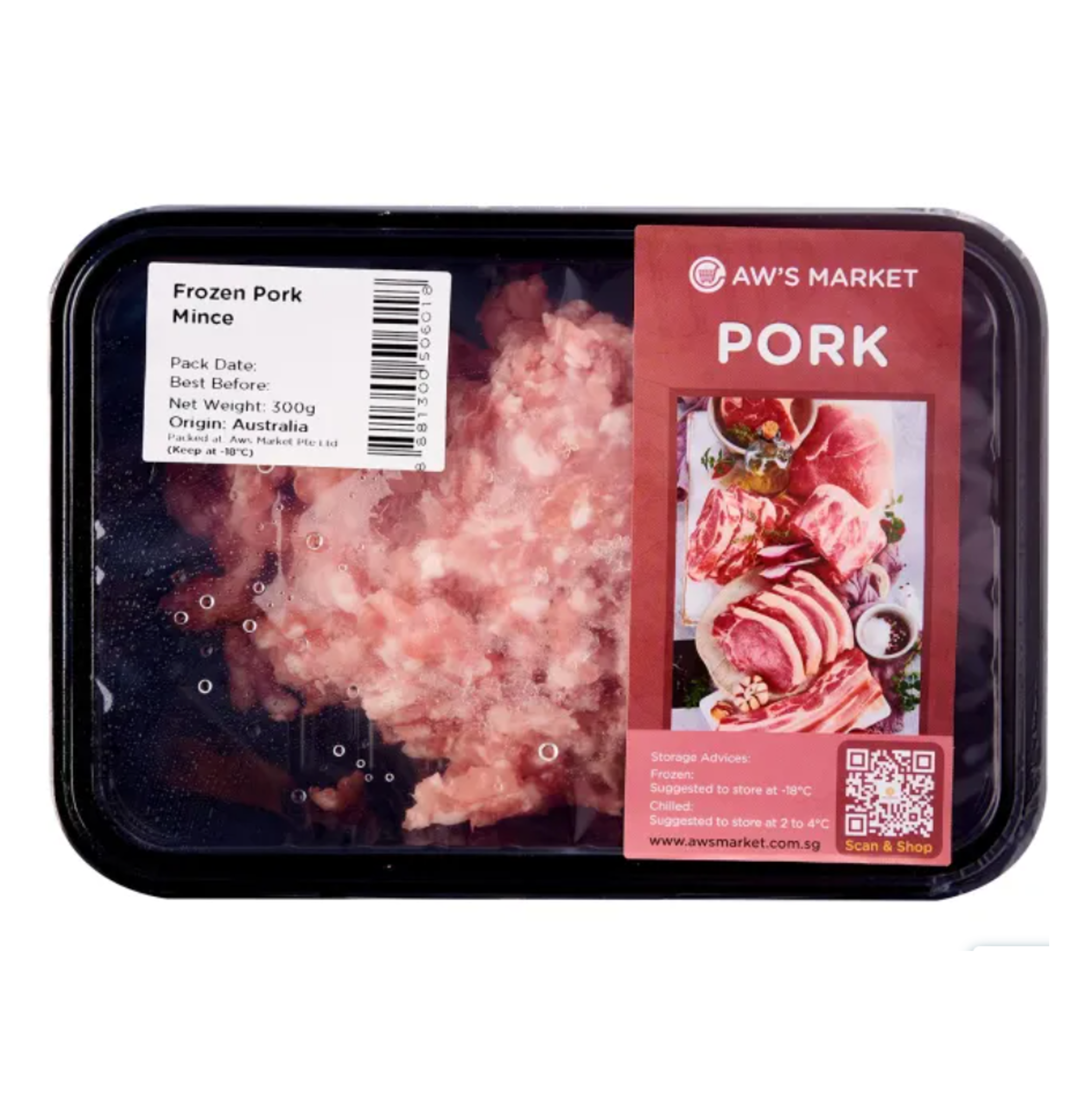 Aw's Market Frozen Pork Mince
