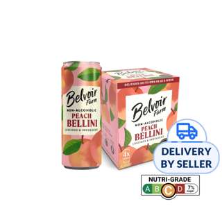 Belvoir Non-Alcoholic Peach Bellini Mocktail