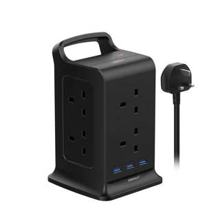 Gadget MIX TP-VK3U8K 11IN1 Vertical Power Socket Black