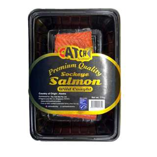 Catch Seafood Wild Alaskan Sockeye Salmon Portion
