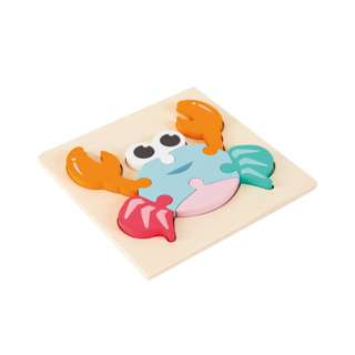 Cozy Nest Wooden 3D Puzzle Set - Crab