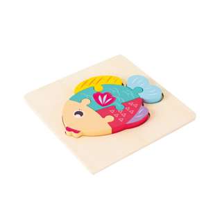 Cozy Nest Wooden 3D Puzzle Set - Fish